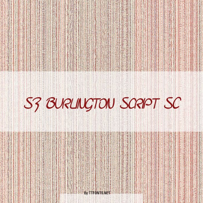 SF Burlington Script SC example